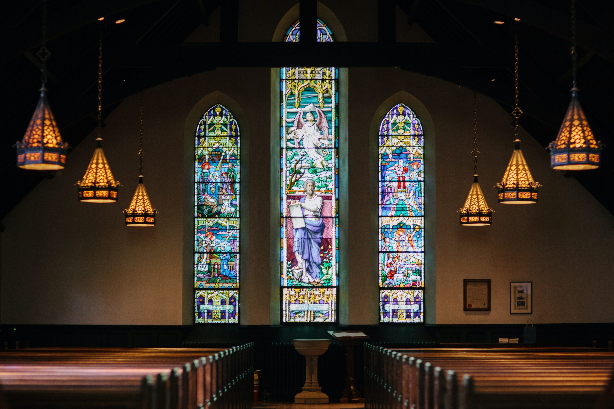 Picture of stain glass window